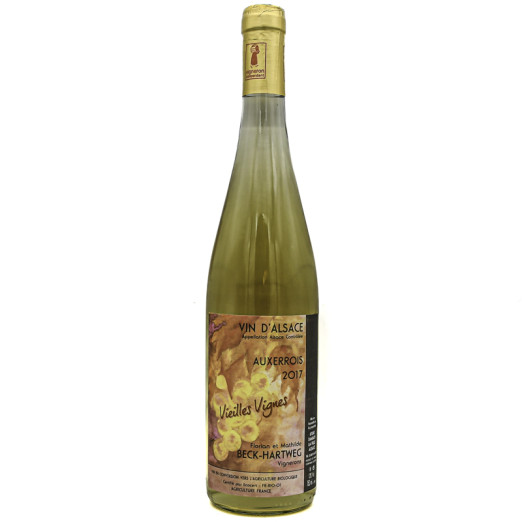 Vieilles Vignes 2017 : Vin d'Alsace par Mathilde et Florian Beck-Hartweg Alsace Vin Nature